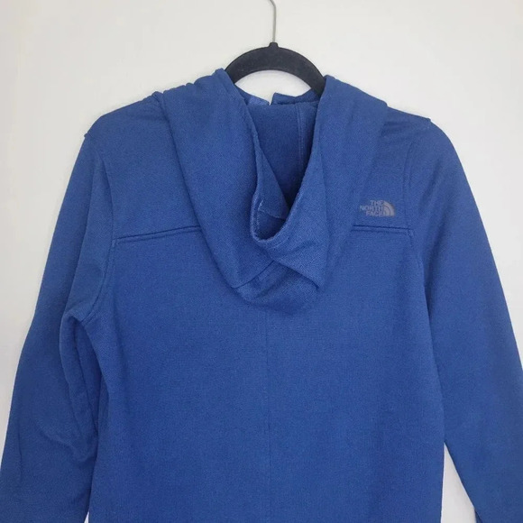 The North Face Women’s Knit Stitch Fleece Hoodie Blue - Picture 7 of 9
